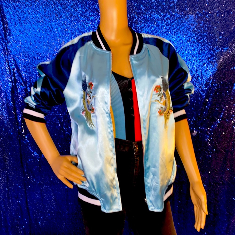 Bill Potts SA Reversible Satin Bomber Jacket (L)